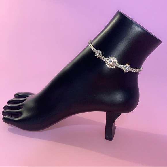 Bougie University Jewelry - Thalia Diamante Gold anklet - BOUTIQUE